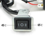 12V Motorcycle Heated Hand Grips Pads With Switch Control  Rubber ABS Motorcycle Heated Hand Grips Handlebar Heater Warmer Kit