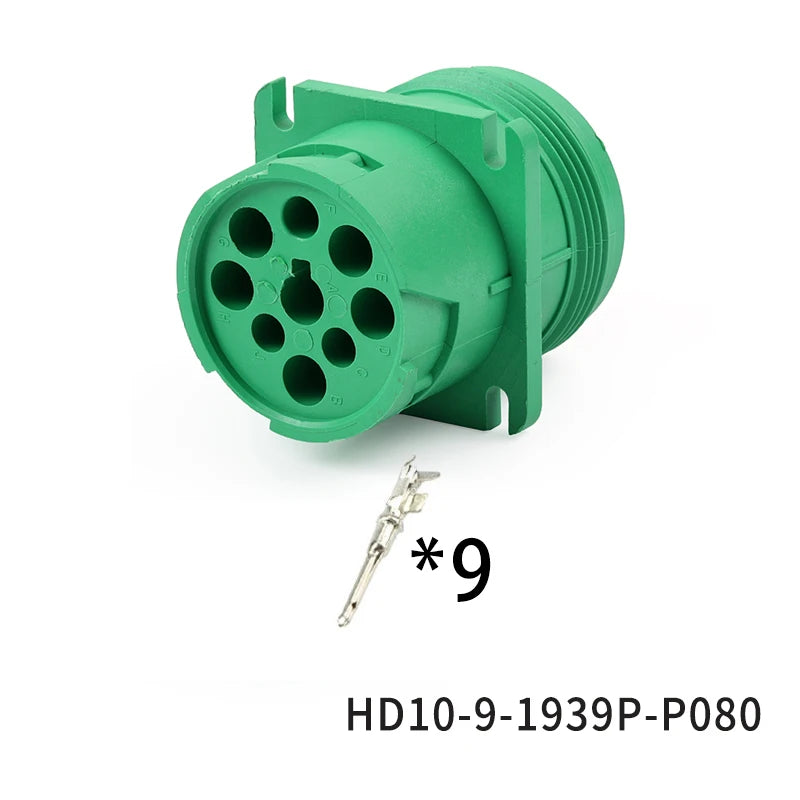 Suitable for Deutsch type connector 9-core diagnostic interface HD16-9-96S waterproof connector HD10-9-1939P-P080