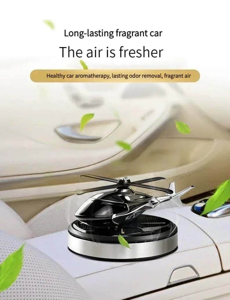 Solar Helicopter Car Air Freshener Fragrance Supplies Interior Accessories Novelty Propeller Flavoring Perfume Diffuser Amagi