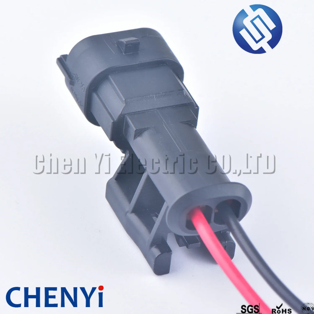 2 Pin automotive plug Diesel Fuel Common Rail Injector Crankshaft Sensor female Connector For Ford Renault 1928403874 with wire