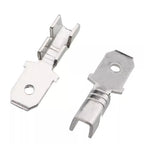 100pcs 6.3 male connectors, 0.8mm thick, 250 male terminals, brass tin-plated