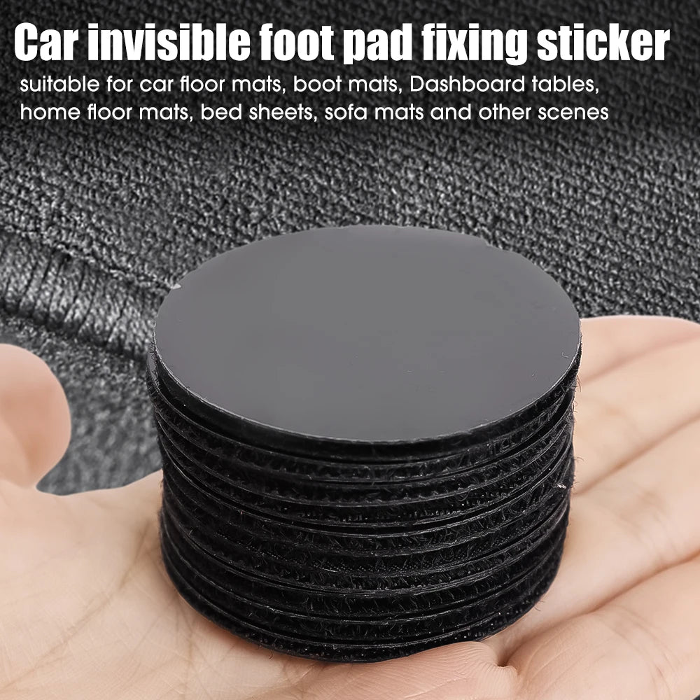 New Carpet Fixing Stickers Double Faced High Adhesive Car Carpet Fixed Patches Home Floor Foot Mats Anti Skid Grip Tapes 2/50pcs