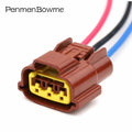 1 Set 3 Pin Car Coil TPS Throttle Position Throttle Governor Electrical Cable Connectors Wire Harness Plug 6098-0142 For Nissan