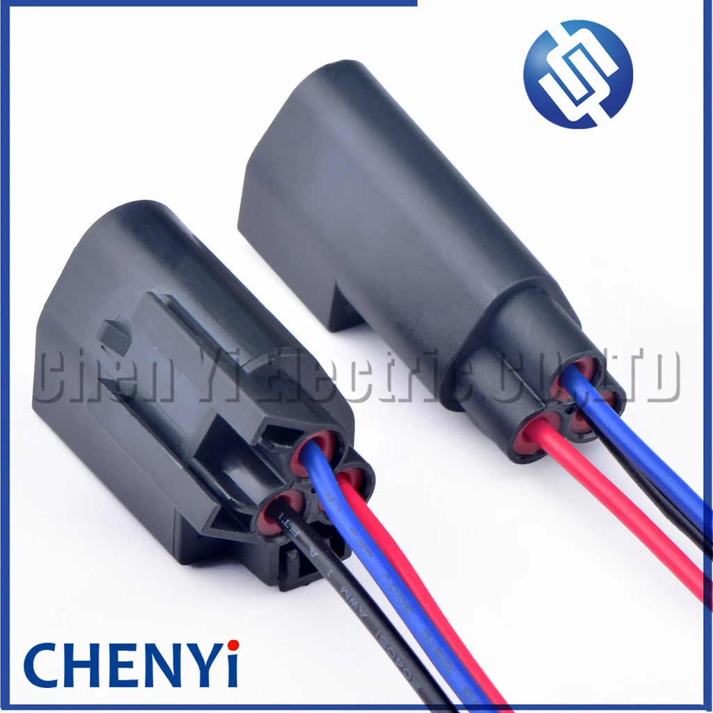 3 Pin Auto Waterproof Connector male or female Automobile Triangle Wire harness plug socket 7-1437710-9 3-1437712-1 For Ford