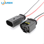 Suitable for AMK, Audi, BMW F02, Mercedes-Benz shock-absorbing air pump power plug with 15CM 1.5-square wire