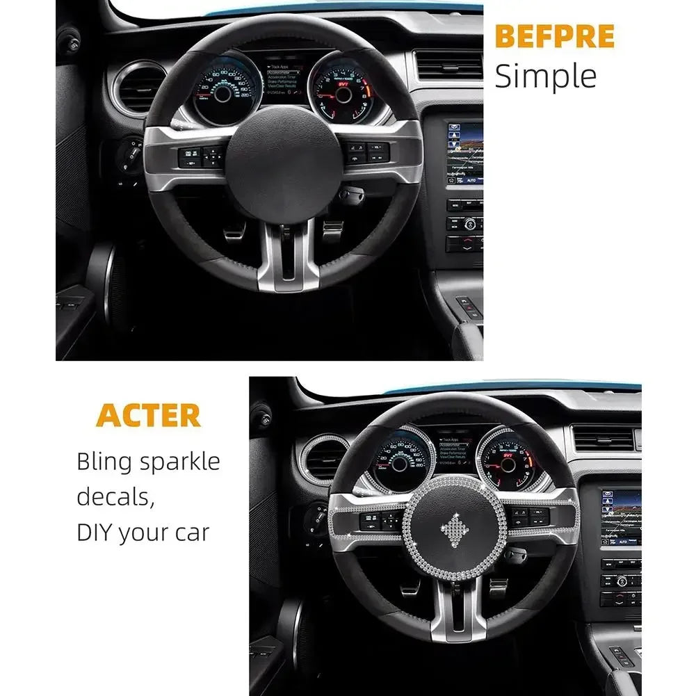 Car Decorative Stickers Auto Crystal Artificial Diamond Girls Car Decoration Accessories Auto Interior Cover  Waterproof amagi