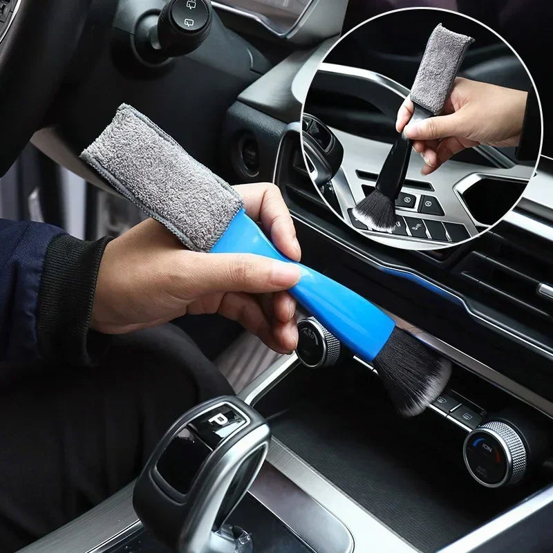 Car Cleaning Tools Air Conditioning Air Outlet Cleaning Dust Removal Soft Brush Multifunctional Auto Interior Cleaning Amagi