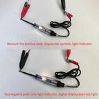 Digital Display Test Pen Versatile Car Circuit Tester for 6V 12V 24V DC Systems Safe Reliable Automotive Diagnostics with LED