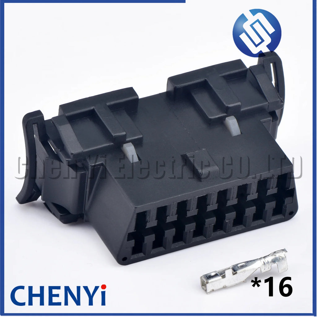 16 Pin female Automotive connectors OBDII socket housing Wire harness plug 1121501615DA001 51115-1601 With pins