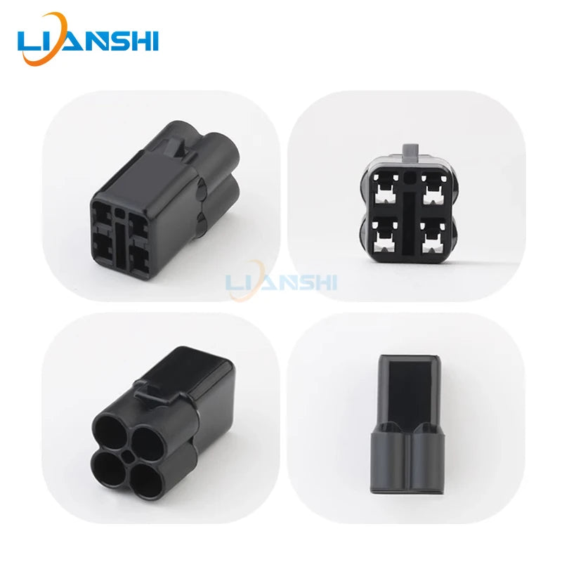 6187-4441/6180-4181 Automotive oxygen sensor plug 4-hole waterproof connector harness modified sheath with terminal