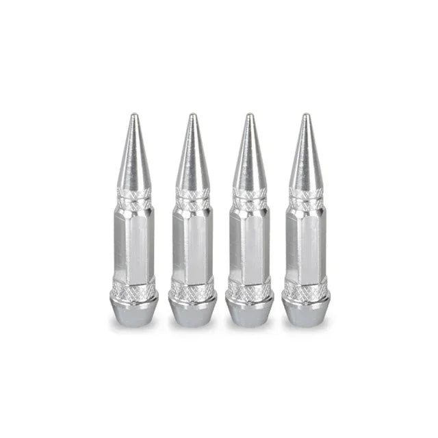 4pcs Premium Aluminum Spike Wheel Stem Caps 45/60mm for Cars Trucks Bikes Motocycles Valve Dust Protection with Edgy Style amagi