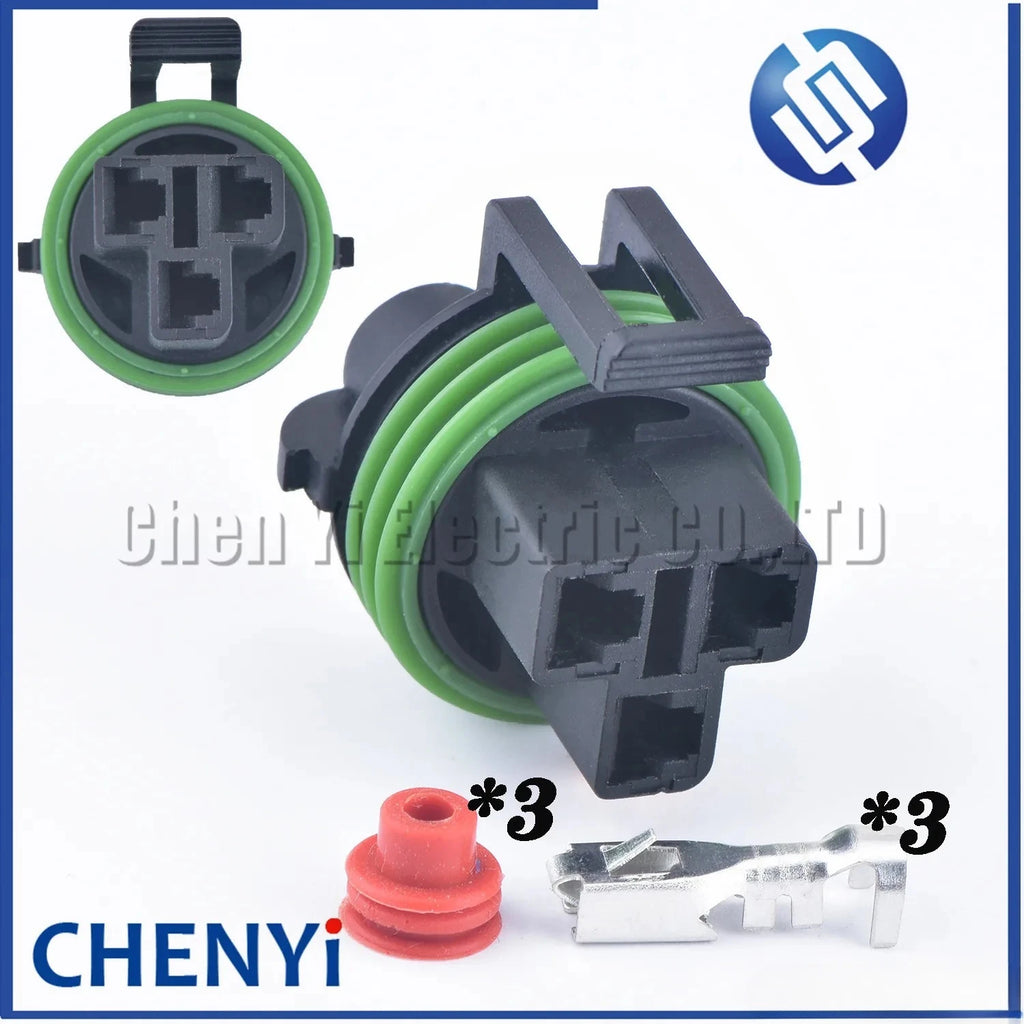 3 Pin female 4.8mm series automotive waterproof  Sensor Connector plug 12131592 for Ford Buick Chevrolet