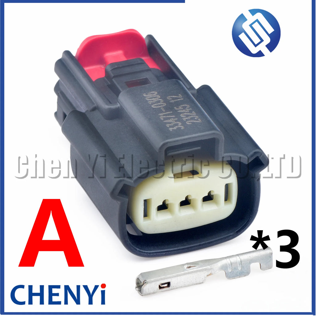 3 Pin Auto waterproof connector Car steering gear power pump harness plug 33471-0307 33471-3307 33471-0306 33471-0340 For Ford