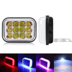 12 Led Strobe Motorcycle Headlight LED Switch Auxiliary Working Fog Lights Bulb Projector Headlight Motorbike Running Lamp Amagi