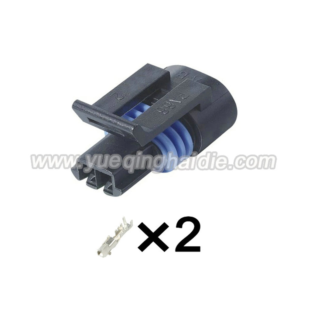 Delphi 2 Pin Connectors Waterproof 1.5mm GM Male Female Connector Auto Wiring Harness Cable Socket for GM 12162195 12162193