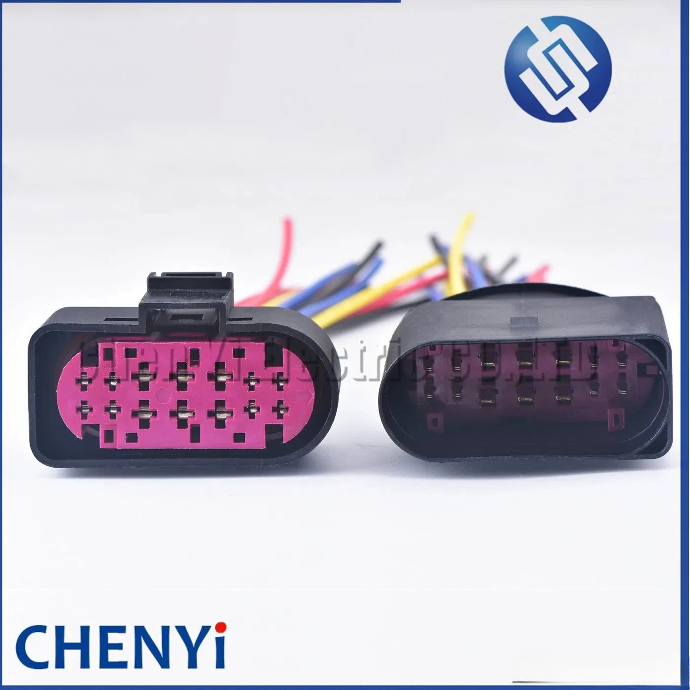 14 Pin/way Waterproof Car Xenon Headlight Lamp Plug Connector Socket 1J0973737 1J0973837 with wires