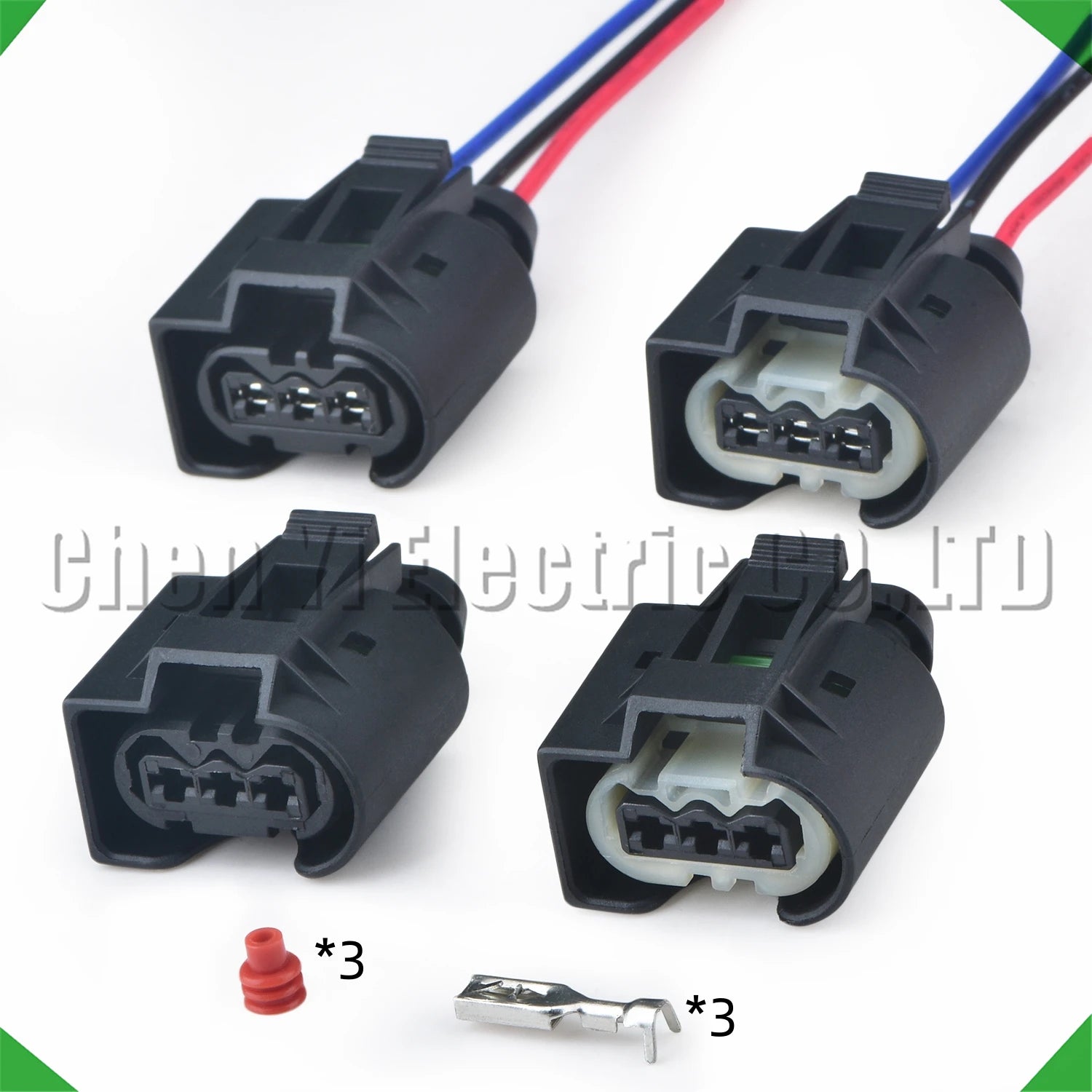 3 pin automotive connectors crankshaft sensor injector high pressure oil pressure wire ...