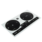 Radio Stereo Worn Peeling Button Repair Kit Decals Stickers For Fiat 500 2011 To 2016 CD Radio Audio Button Repair Stickers