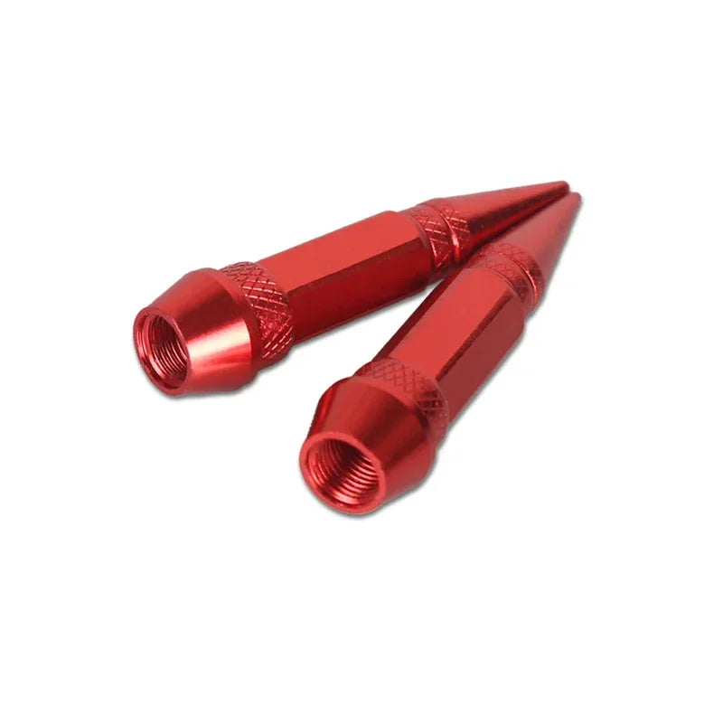 4pcs Premium Aluminum Spike Wheel Stem Caps 45/60mm for Cars Trucks Bikes Motocycles Valve Dust Protection with Edgy Style amagi