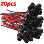 T10 W5W Lamp Holder Light Bulb Socket Car Motorcycle Rubber Connector Holder Extension LED Lamp Bulb Base Holder Wire Adapter