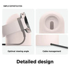 Charger Stand For Apple Watch Series 9 8 Ultra 7 6 5 SE 4 3 2 Charger Dock Station Silicone Iwatch Charging Cable Holder Amagi