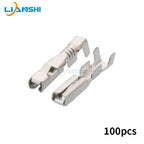 100pcs 2.3 series terminal copper terminal spring square car connector DJ622-E2.3×0.5A
