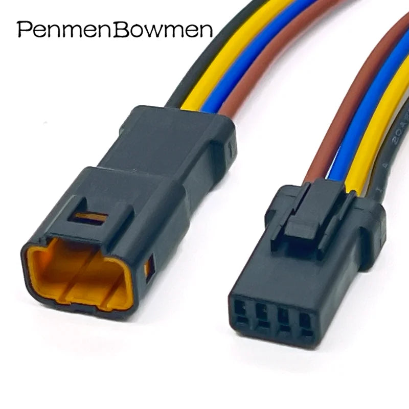 1 Set 2 3 4 6 8 Pin JST Miniature Small Current Rearview Mirror Black Electrical Connectors Wire Harness Plug for Motorcycle