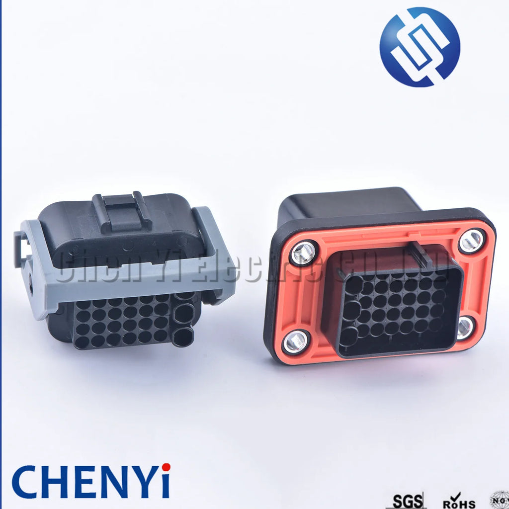 33 Pin Engine Front Bumper Body Plug Auto Waterproof Connector Socket For Buick Cruze Roewe DJ7331-1.5-3.5-11/21 With Pins