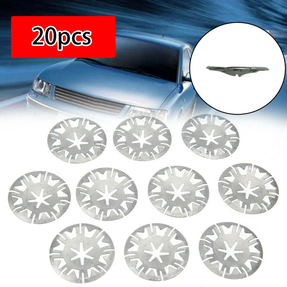 20Pcs Undertray Exhaust Heat Shield Metal Spring Washer Fixing Clip Nut Insulating METAL CLAMP Car Parts Ready Stock