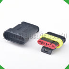 4-Pin Wire Harness female Automotive waterproof connector Black steam harness