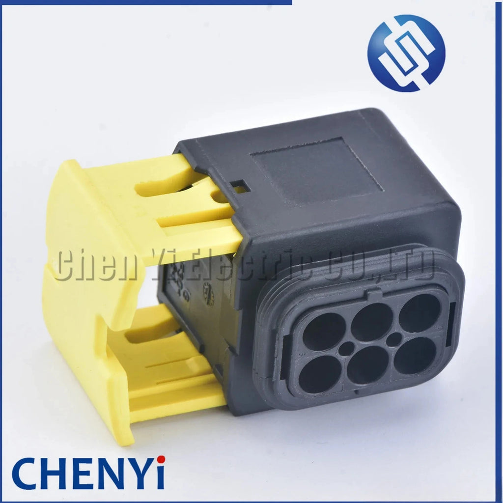 1 Set 6 Pin 2.8mm Series female Black Auto Plastic Housing Electrical Connector Car Cable Harness Socket Auto Parts 1-1418437-1