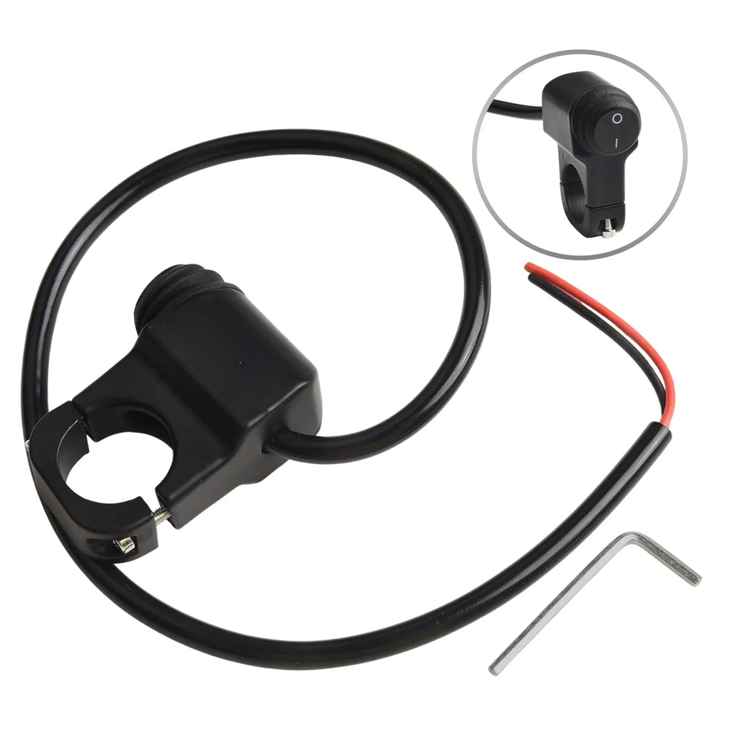 Waterproof Motorbike Fog Spotlight Switch Motorcycle Handlebar Headlight Fog Light On Off Switch Signals Light Control Button