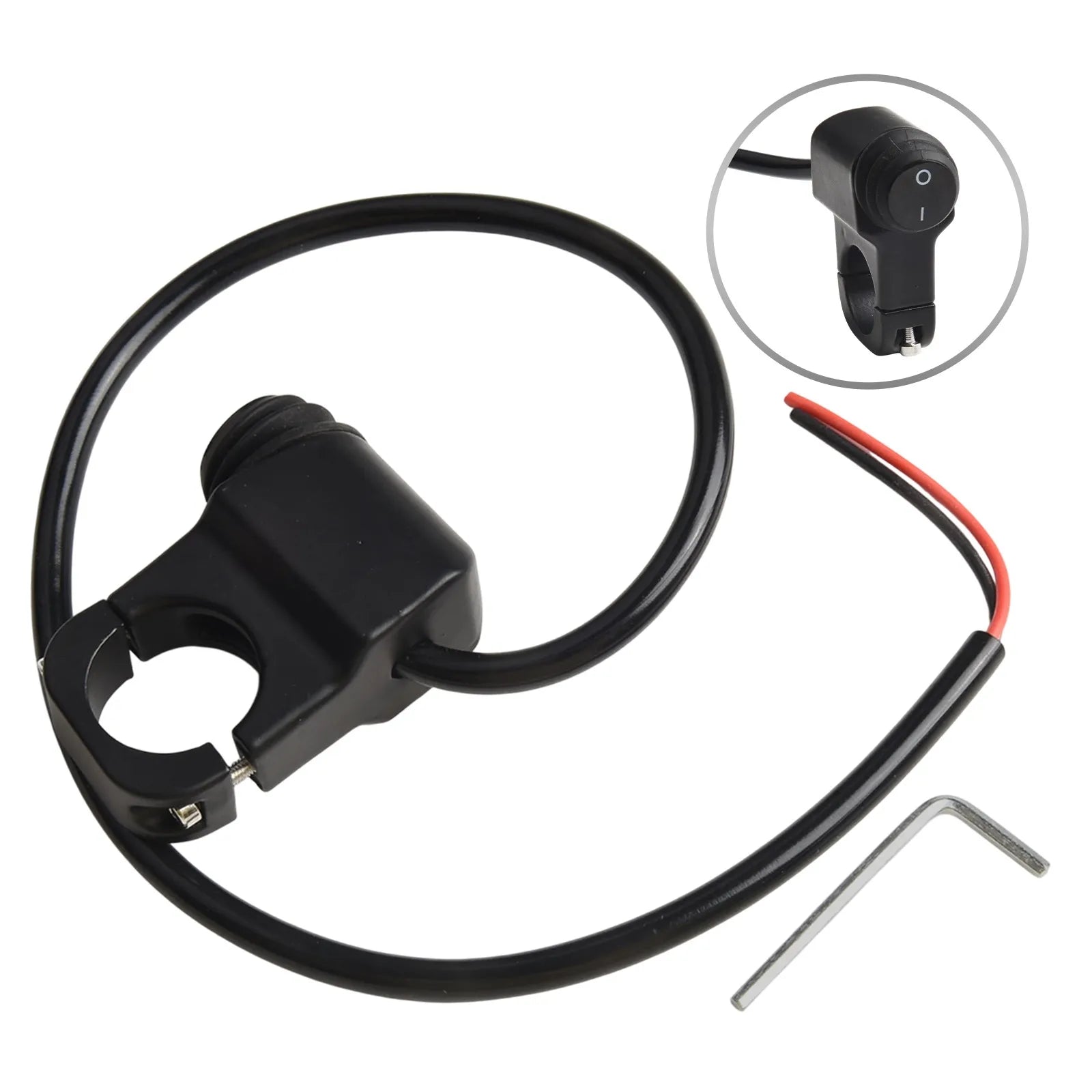Waterproof Motorbike Fog Spotlight Switch Motorcycle Handlebar Headlight Fog Light On Off Switch Signals Light Control Button