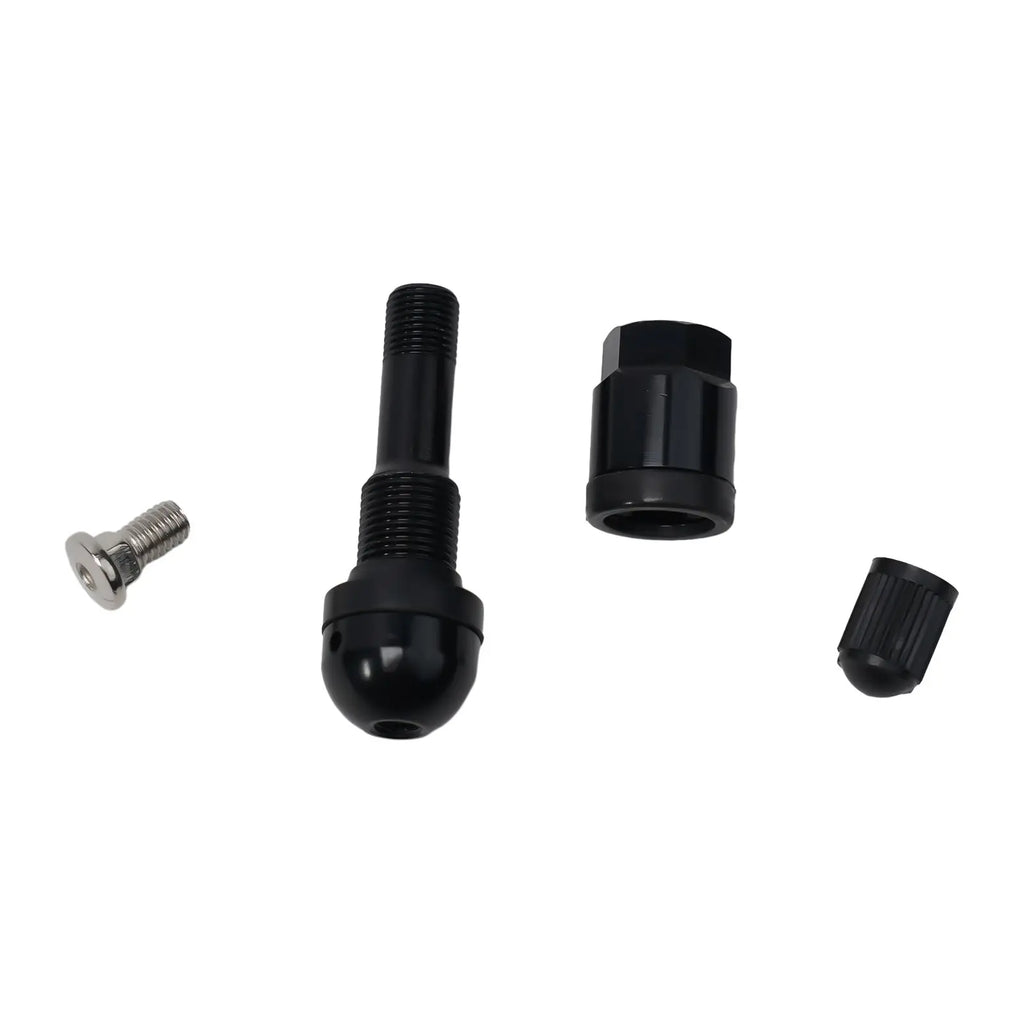 4pcs TPMS Tire Pressure Sensor Valve Stem Repair Kit For BMW 5 Series Black Tire Pressure Sensor Valve Stem Repair Kit