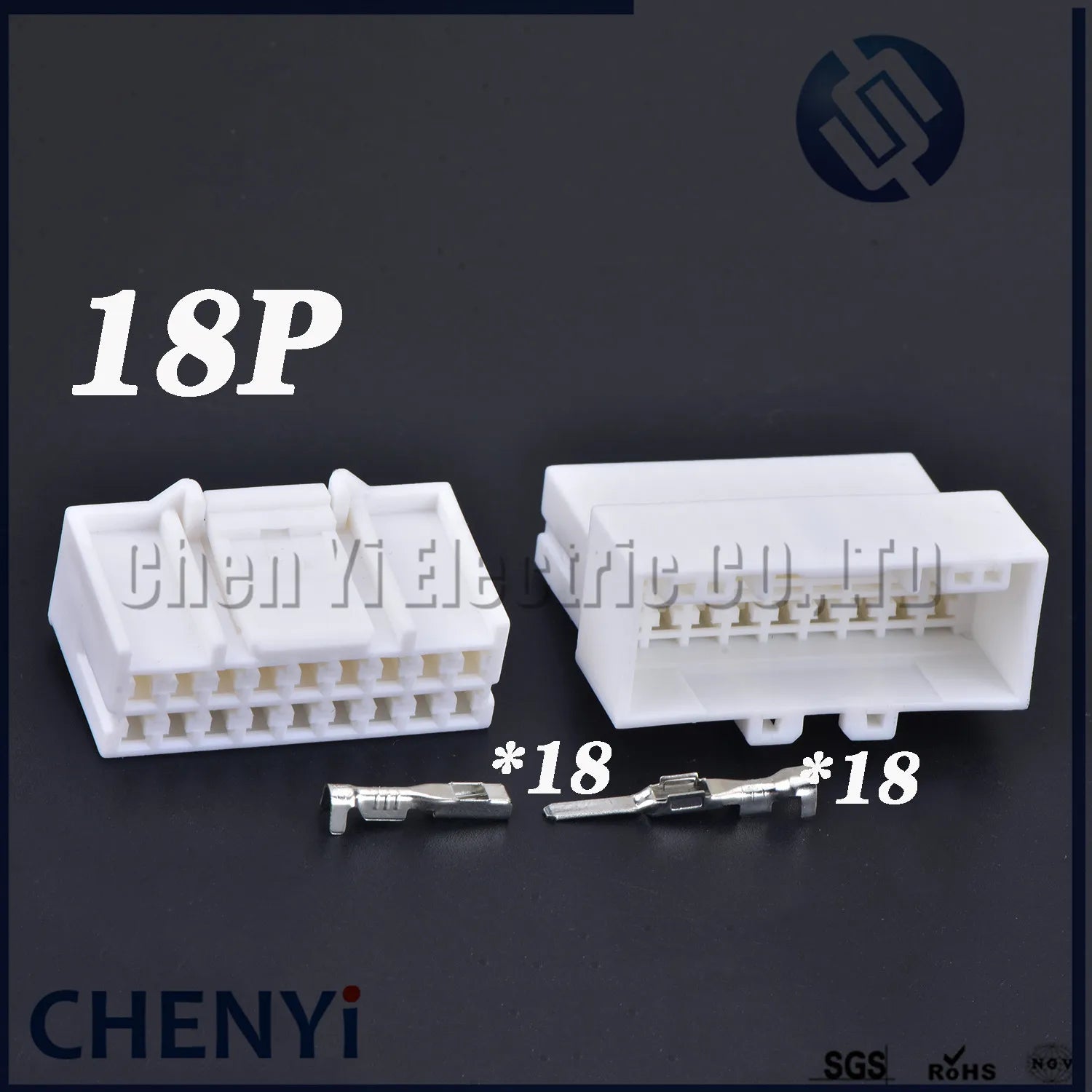 1 set 18 Pin headlight wiper combination switch light plug Window lifter fuse box plug 936213-1 936204-1