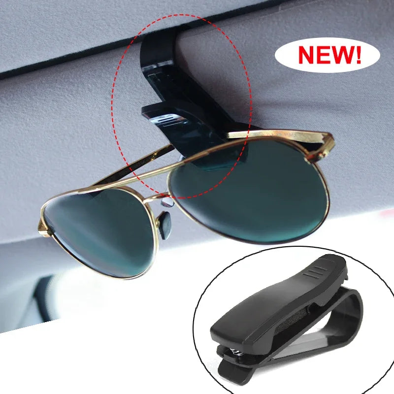 2PC Universal Car Sun Visor Glasses Box Sunglasses Clip Card Ticket Holder Fastener Pen Case Eyeglasses Clips Accessories Amagi