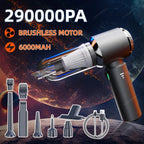 3 In 1 Compressed Air Duster Cordless Dust Blower 6000mAh Rechargeable 290000PA Vacuum Cleaner Electric Air Pump Portable Car