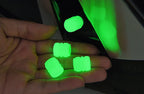 Luminous Valve Caps Car Tire Fluorescent Tyre Valve Stem Decor Luminous Cap Night Glowing Wheel Hub Nozzle Valve Caps