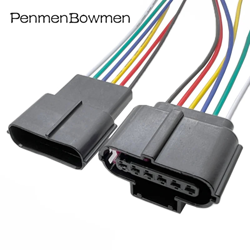 1 Set 6 Pin Car Gas Accelerator Throttle Pedal Electrical Cable Connectors Waterproof Female Male Wire Harness Plug 8K0973706