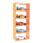 1Pcs Transparent Dustproof Stackable Storage Box Without Car Diecast Model Car Display Box Children Alloy Car Model Storage Box