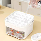 Ice Maker with Easy Press Cap with Easy-press Lid Double-layer Ice Cube Machine Reusable Large Capacity Ice Cube Mold Amagi