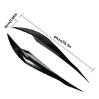 2Pcs F30 Headlight Cover Eyelid Gloss Black Eyebrow For BMW F30 Saloon 2012 to 2018 ABS Plastic Headlight Eyebrow