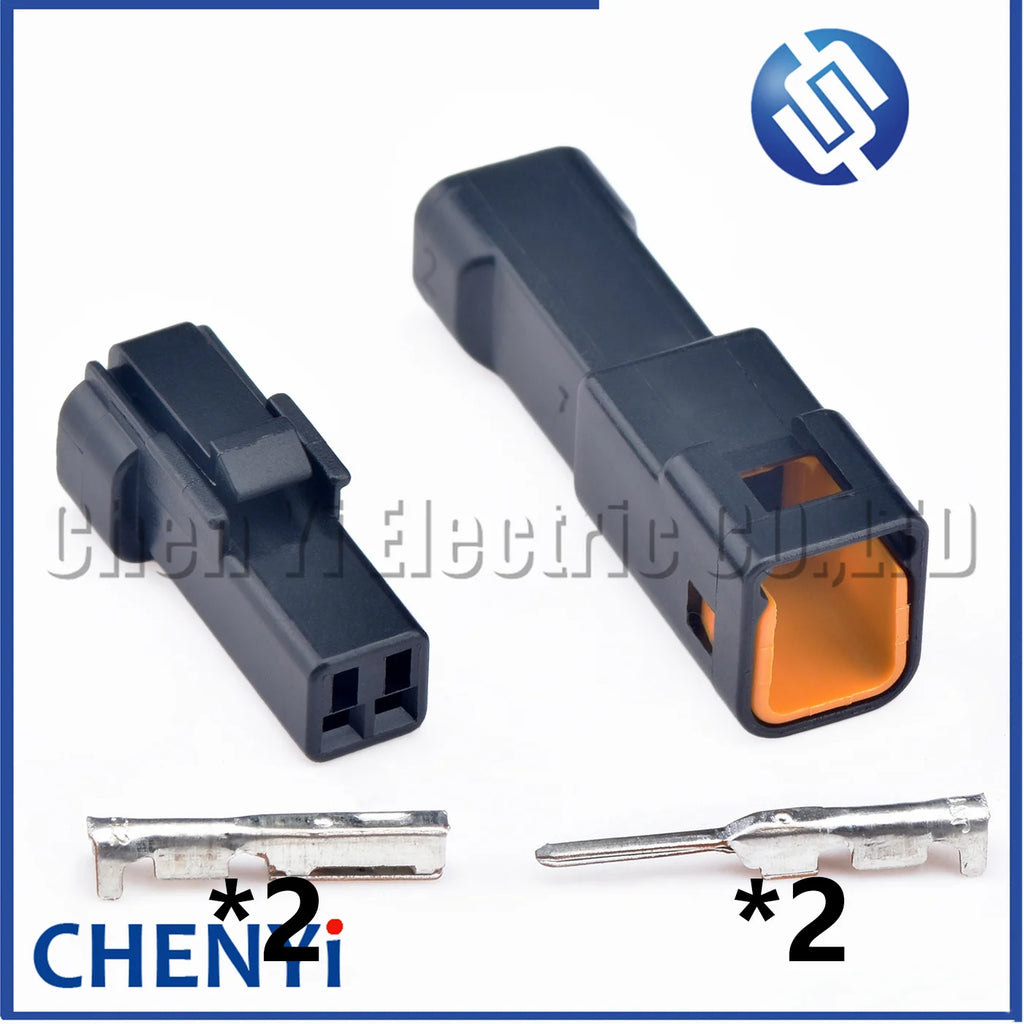 5 sets Black 2 Pin miniature Automotive Waterproof Cable Connector Male or Female Butt Plug 02R-JWPF-VSLE-S 02T-JWPF-VSLE-S