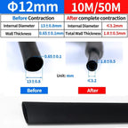 5Meter 4:1 Heat Shrink Tube with Glue Thermoretractile Heat Shrinkable Tubing Dual Wall Heat Shrink Tubing 4 6 8 12 16 20 24 32