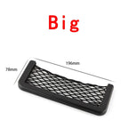 Car Organizer Mesh Storage Bag Net Pocket Mobile Phone Holder Auto Accessories Multi Function Car Storage Net Pocket Amagi