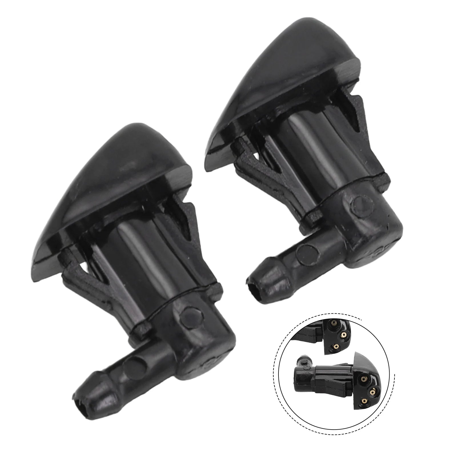 2Pcs Car Windscreen  Washer Jet  Spray Nozzle  For Hyundai For Tucson 986302E100 Dual Holes Windshield Nozzle Water Spray Jet