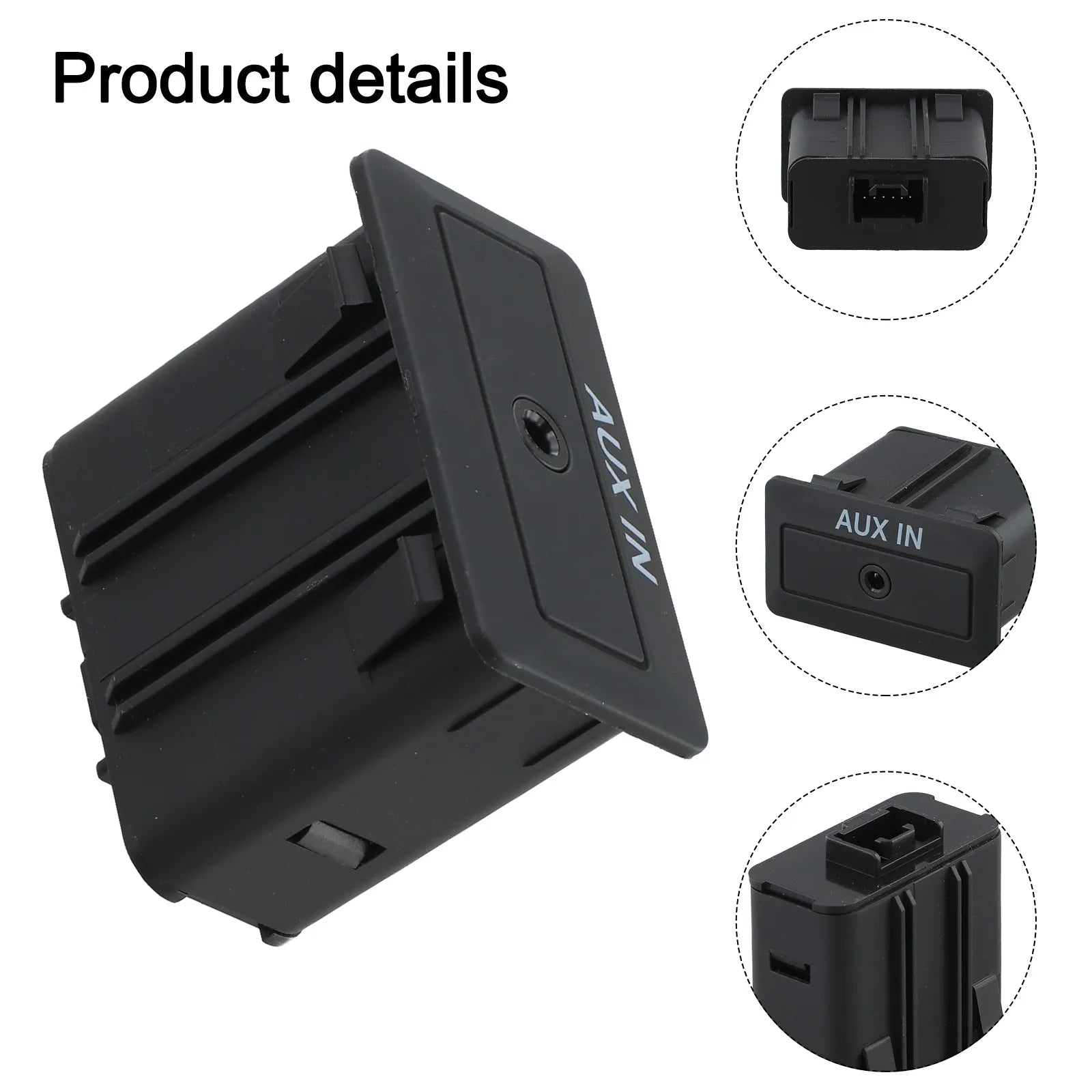 1 PCS  Car AUX Audio  Interface TD74-66-DFX 28425640 For  MAZDA Auxiliary Aux Stereo  Adaptor Audio Socket ABS  Construction