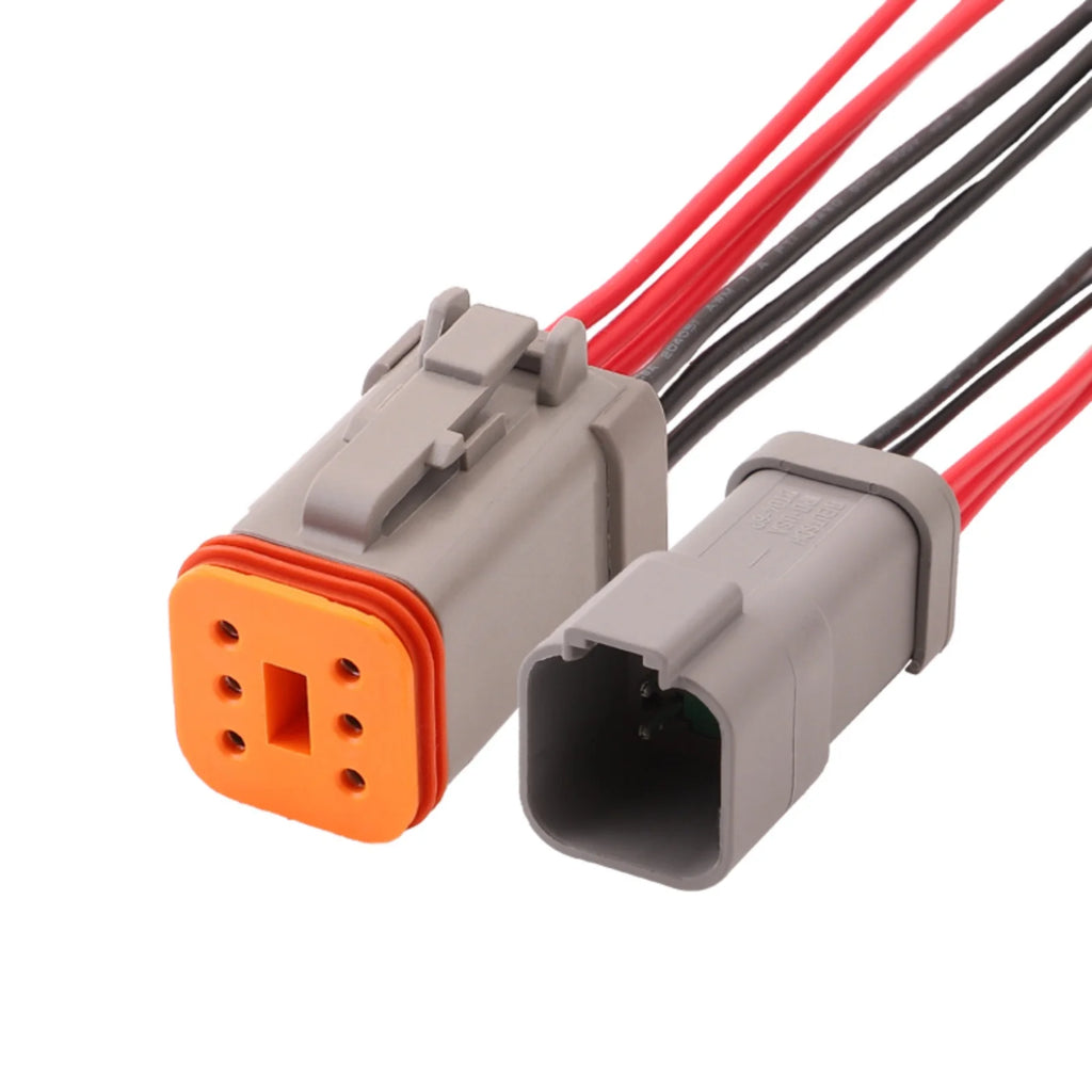 6 Pin Connector Waterproof 1.6mm Series Male Female Connectors Wiring Harness Housing Cable Socket DT04-6P-C017 DT06-6S-C017