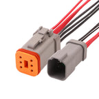 6 Pin Connector Waterproof 1.6mm Series Male Female Connectors Wiring Harness Housing Cable Socket DT04-6P-C017 DT06-6S-C017