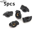 5Pcs 6mm Useful Shaft Hole Dia Bakelite Potentiometer Pot Pointer Knobs Caps
